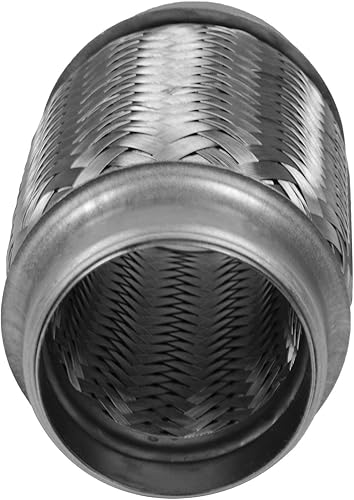 Miniatura 2 de RP Remarkable Power - tubo de escape flexible RK7543 de 2.25 x 12 pulgadas, de acero inoxidable resistente y 16 pulgadas de longitud general.