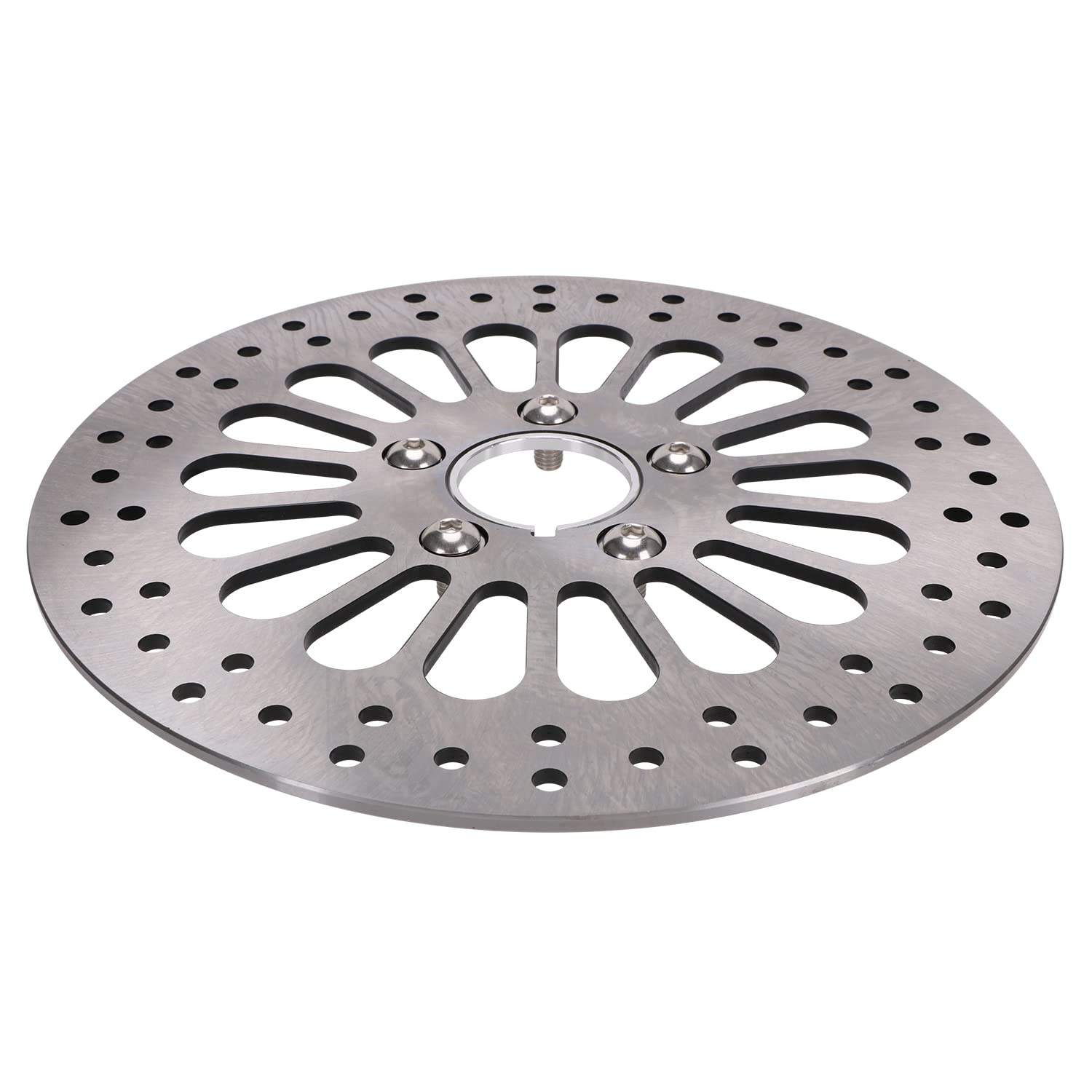 11,5" Discos Freno Delanteros Moto,Discos Freno Acero de Aleación para Touring Softail Sportster y Dyna 1984-2013 (excepto Touring 2008-2013)