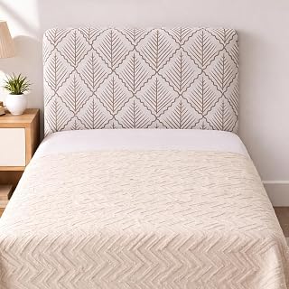 HOMETHREADS 200 GSM Stretchable Jacquard Headboard Cover | Soft, Dust-Proof & Wrinkle-Resistant Bed Back Protector | Fits ... Price In India