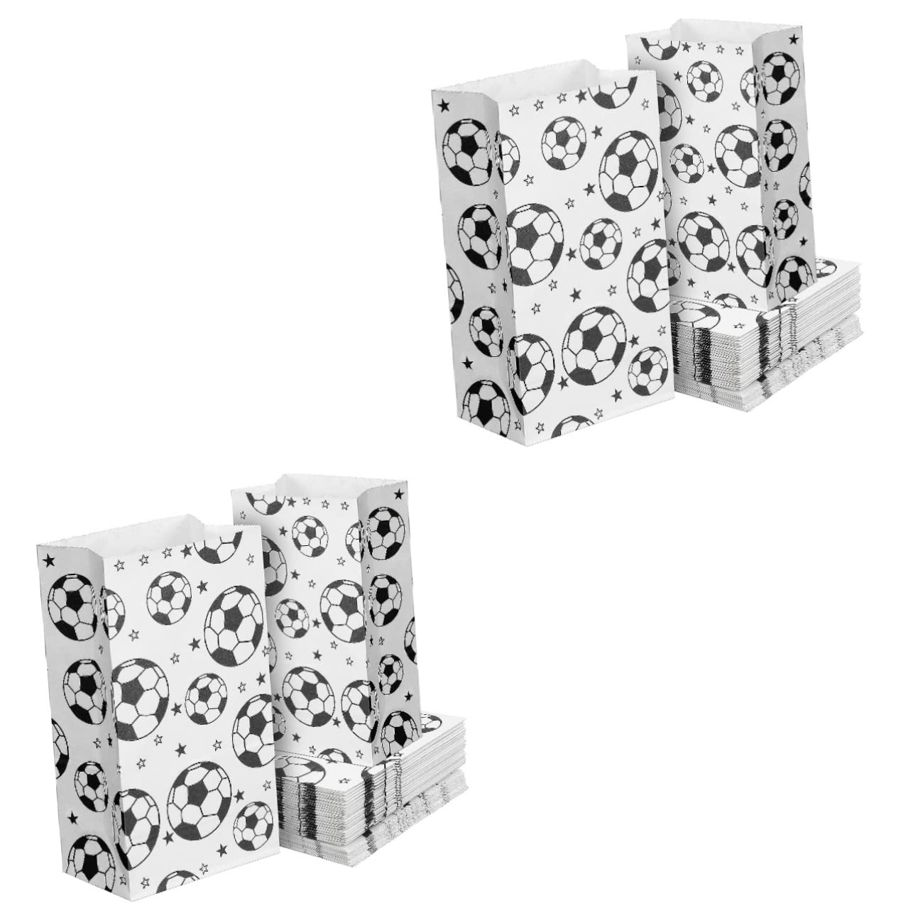 FOMIYES 2 Juegos Bolsa De Papel De Embalaje De Dulces Bolsos De Fiesta De Futbol Bolsos De Fiesta Tema Futbol Bolso De Futbol Bolsas De Dulces De Fútbol Papel Kraft 40 Uds * 2