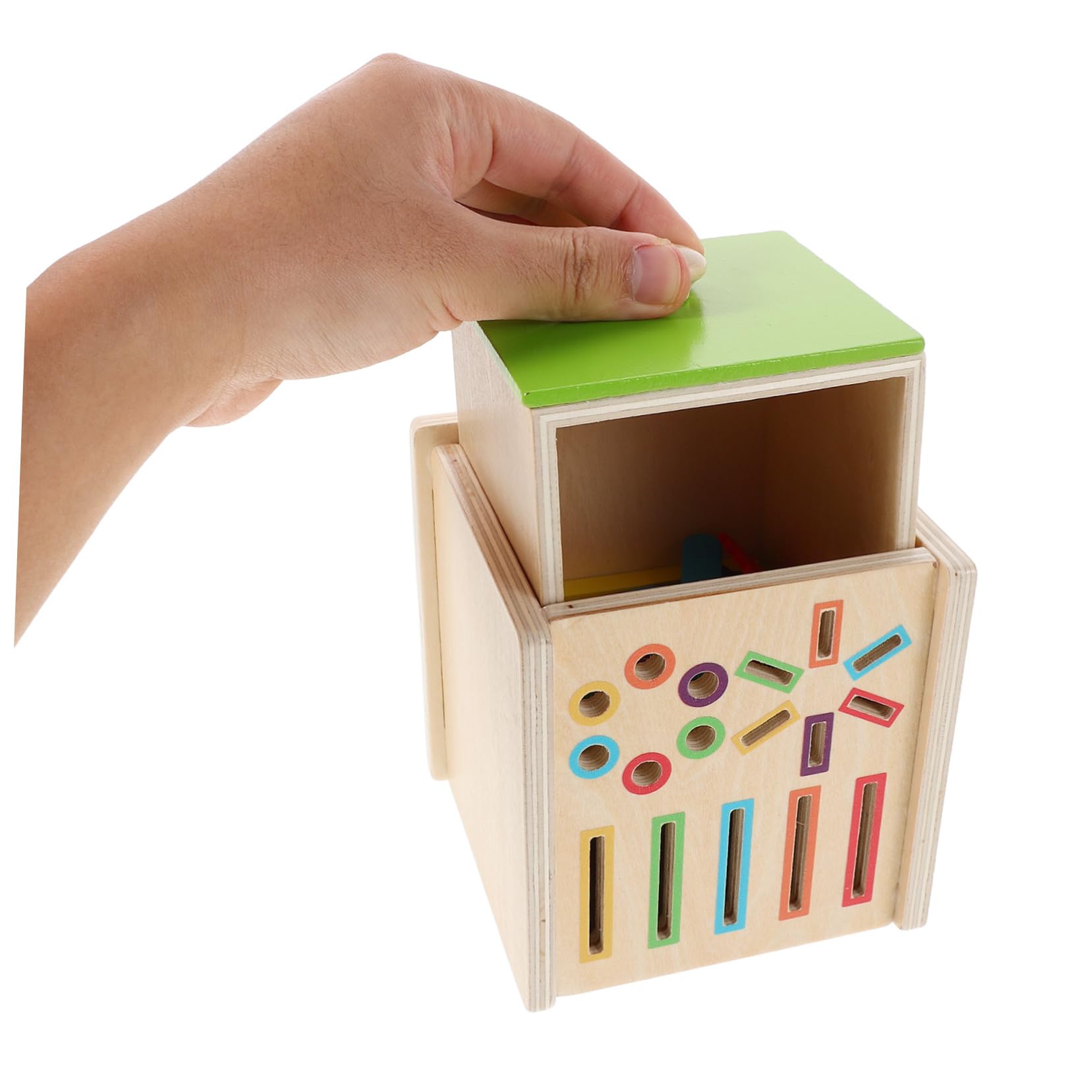 Toyvian Giocattolo di Ordinamento di Figure in Legno, Set 1, Montessori