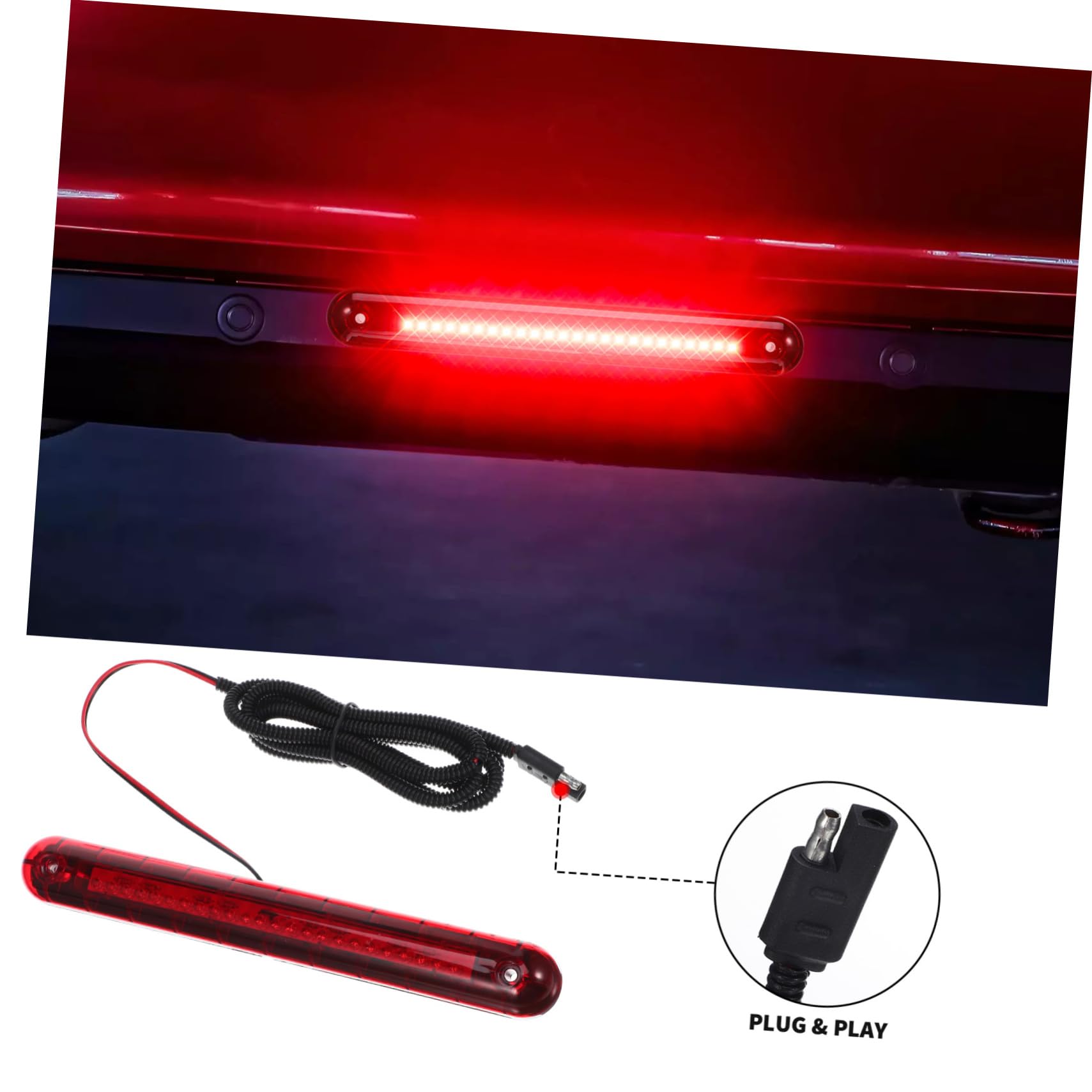 iplusmile Diody Led 12 V Trzecie Światło Stopu Montowane Wysoko w Samochodzie Funkcja Światła Stop
