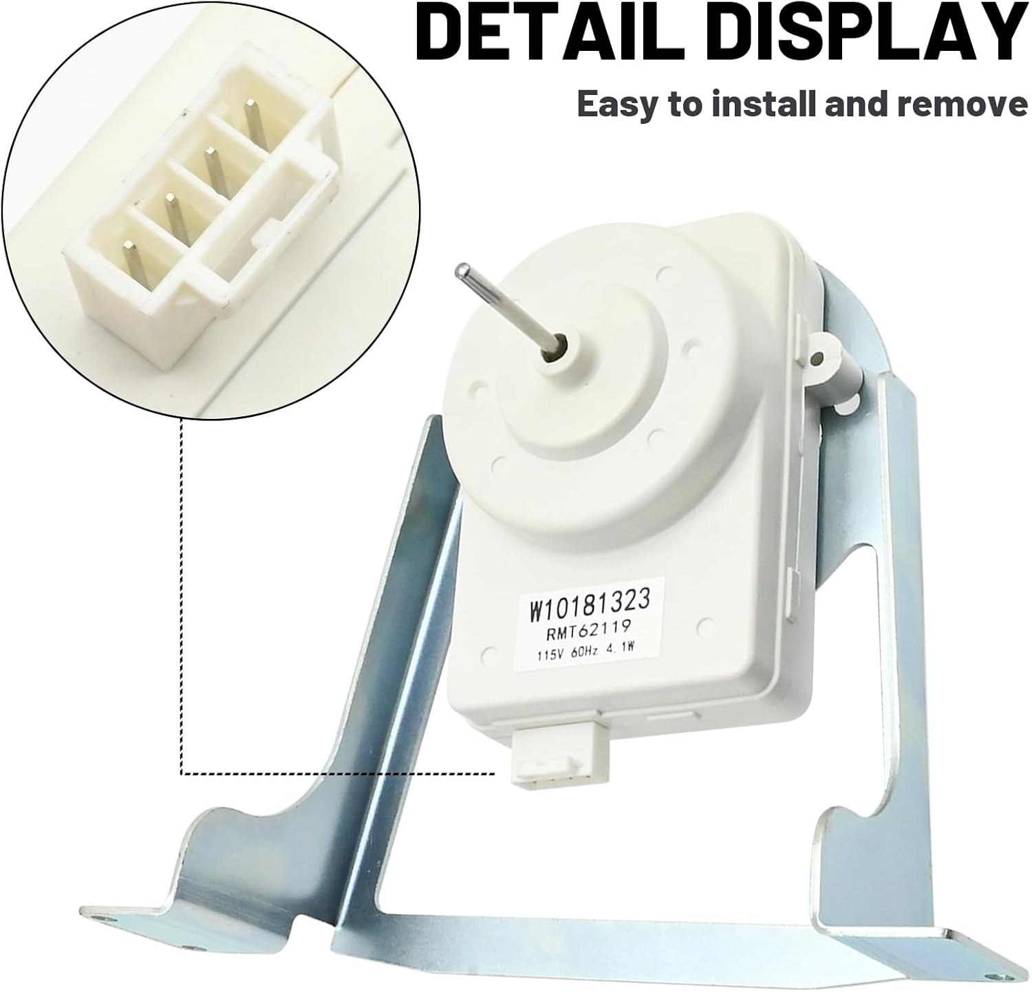 14211095 PS2329961 Refrigerator Condenser Fan Motor Kit, Replacement for Whirlpool Refrigerator Models, Replaces AP4330510, AH2329961, EA2329961, 1455822, 2206036