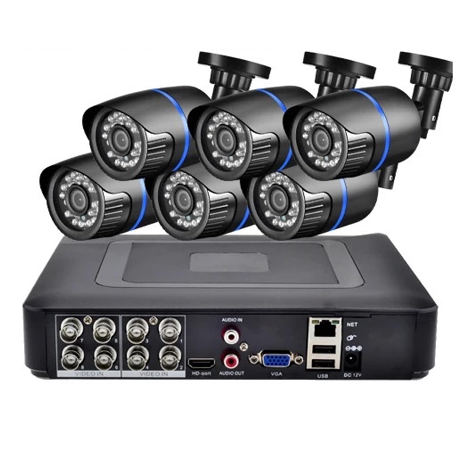 Kit de cámara AHD 8CH/4CH 5MP HD 1080P