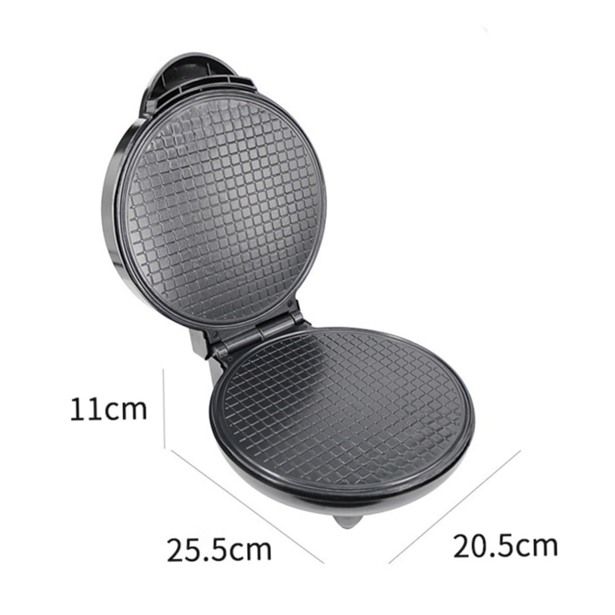 Máquina para Hacer Rollos de Helado Negra de Plástico y Acero | Conos de Helado y Rollos, Uso Doméstico, Formato Redondo Clásico, Fácil de Integrar en Cocina