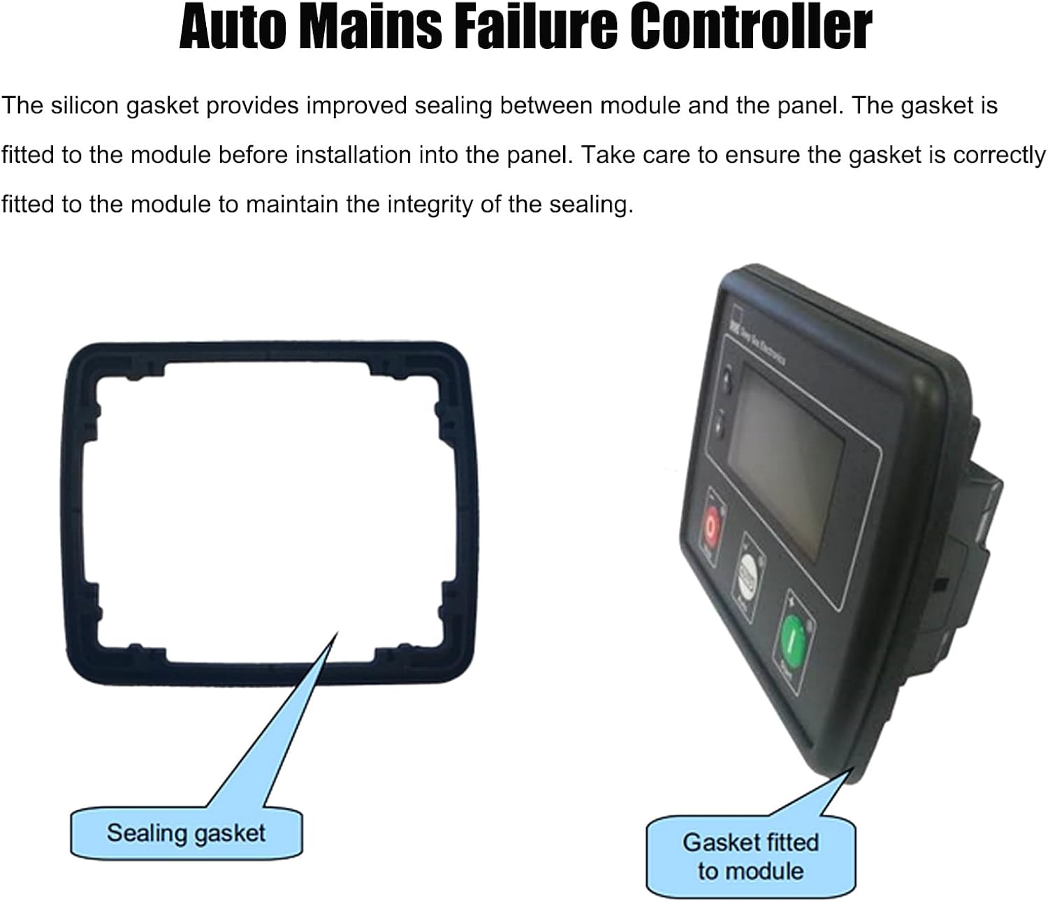 Auto Mains Failure Control Module Self Starting LCD Protection Generator Controller for Home Backup Power