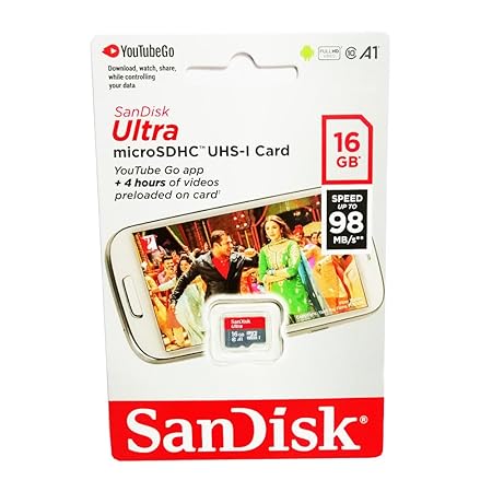 Sandisk Ultra 16Gb Micro SD Class 10