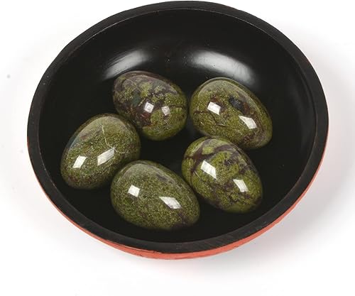 Miniatura 5 de Justinstones Jaspe Sangre de Dragón Piedra Natural Cuarzo 1.181 in Huevo en forma de Huevo de Cristal Curativo Chakra Equilibrio Energético