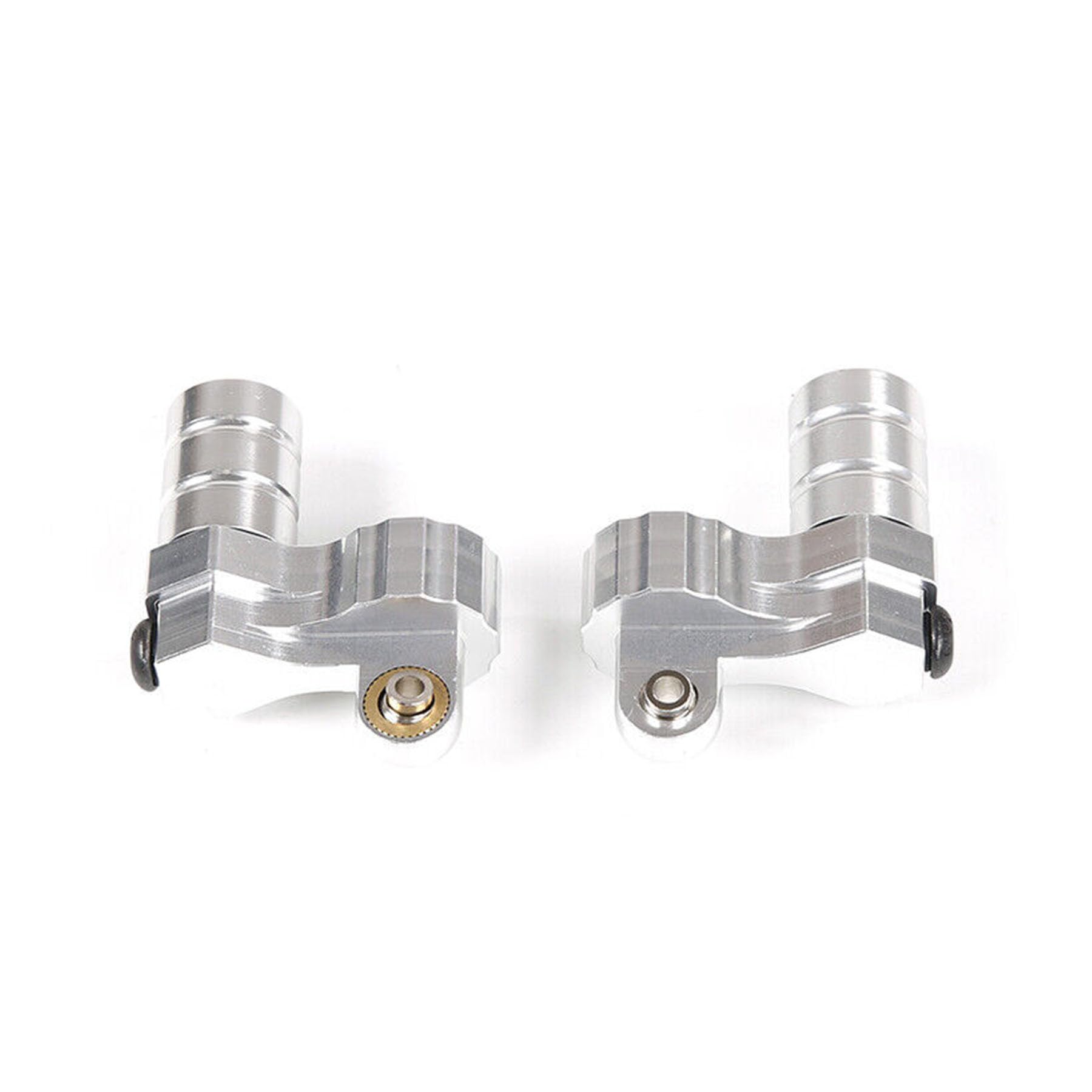 FLMLF Alloy CNC Front Shock Cap Kit Silver for 1/5 HPI ROVAN KM Baja 5B 5T 5SC RC CAR Parts