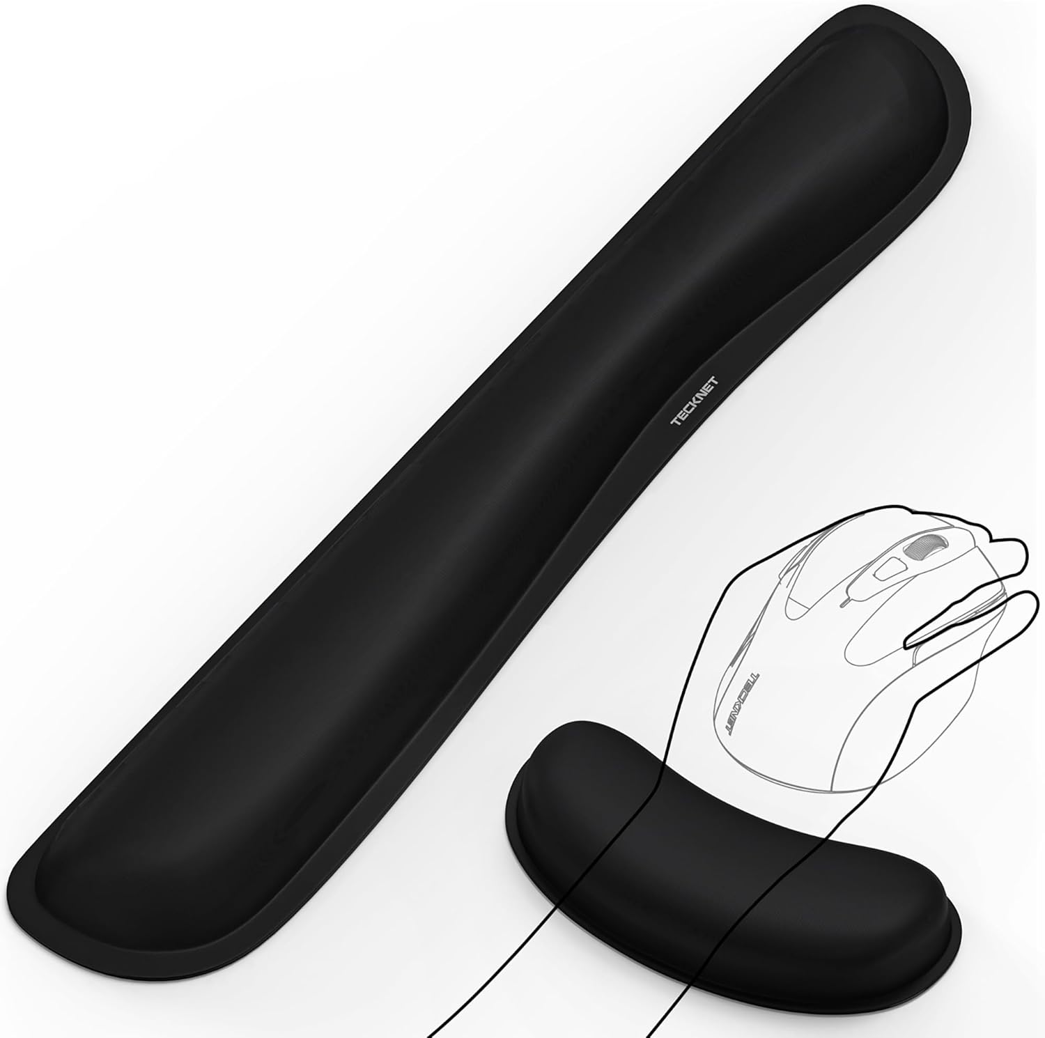 Keyboard Wrist Rest, Gel Memory Foam Wrist Rest, Waterproof Wrist Rest Pad