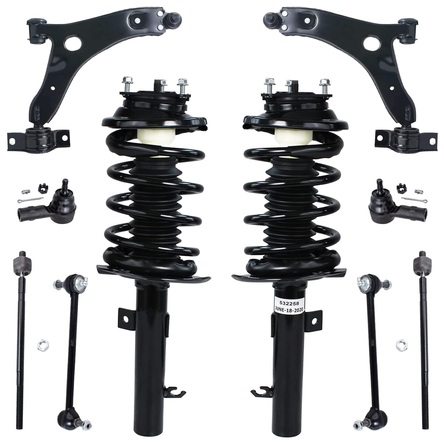 Detroit Axle - 2.0L Front End Suspension Kit for 2006-2007 Ford Focus, 2