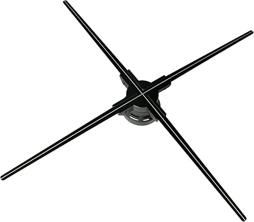 Miniatura 1 de Ventilador holográfico 3D, ventilador holográfico LED Ultra HD con 1184 cuentas de lámpara, proyector de video holograma de ojo desnudo 3D para