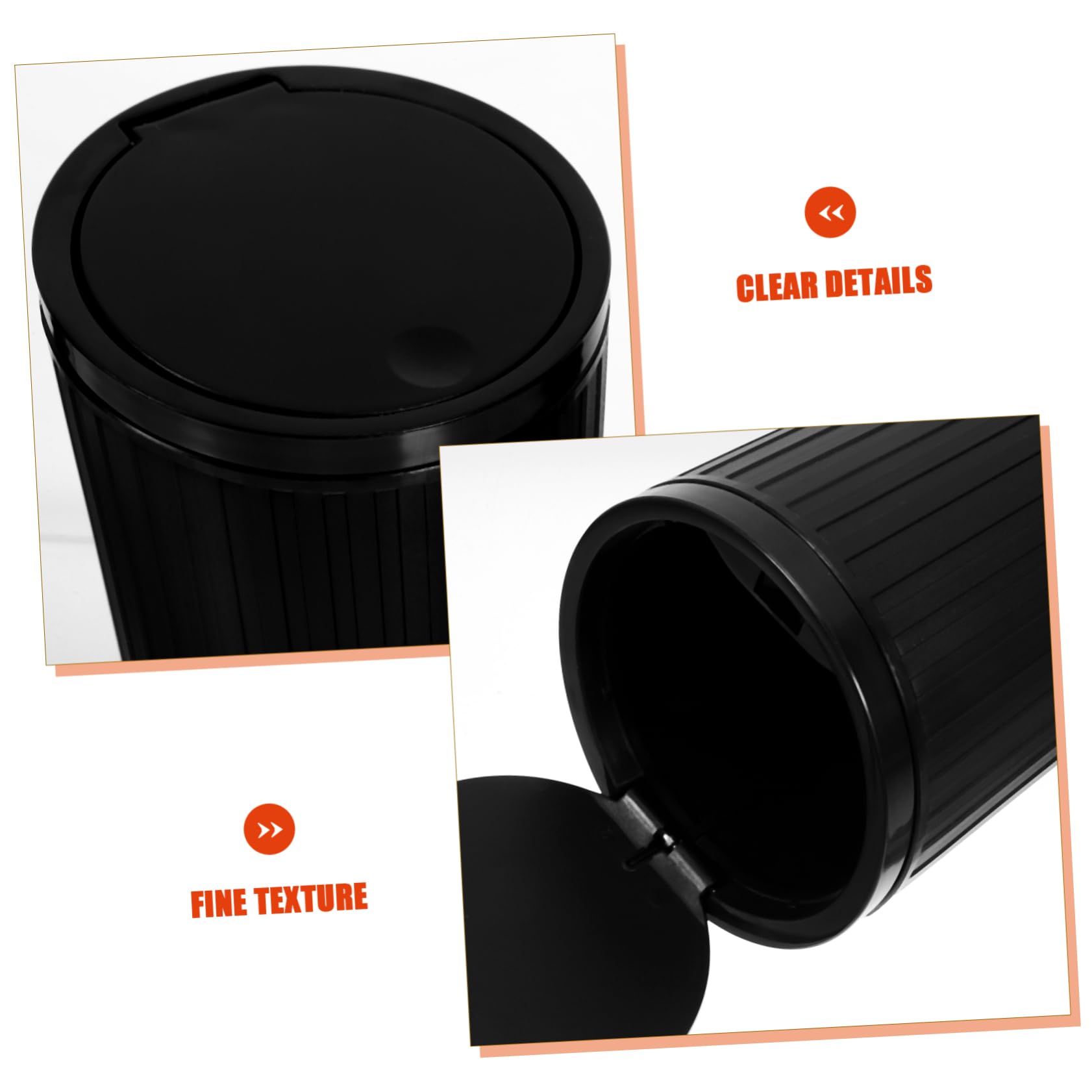 Gatuida 5pièces Poubelle De Voiture Avec Couvercle Contenant Compact Pour Déchets Accessoire Pratique Pour Automobile Et Camping Rangement Et