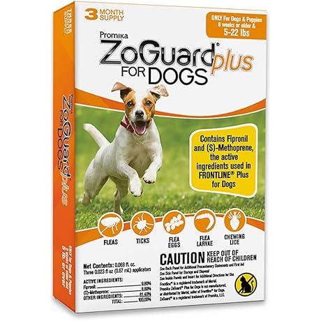 ZoGuard Plus Flea and Tick Prevention for Small Dogs (5-22 Lbs)