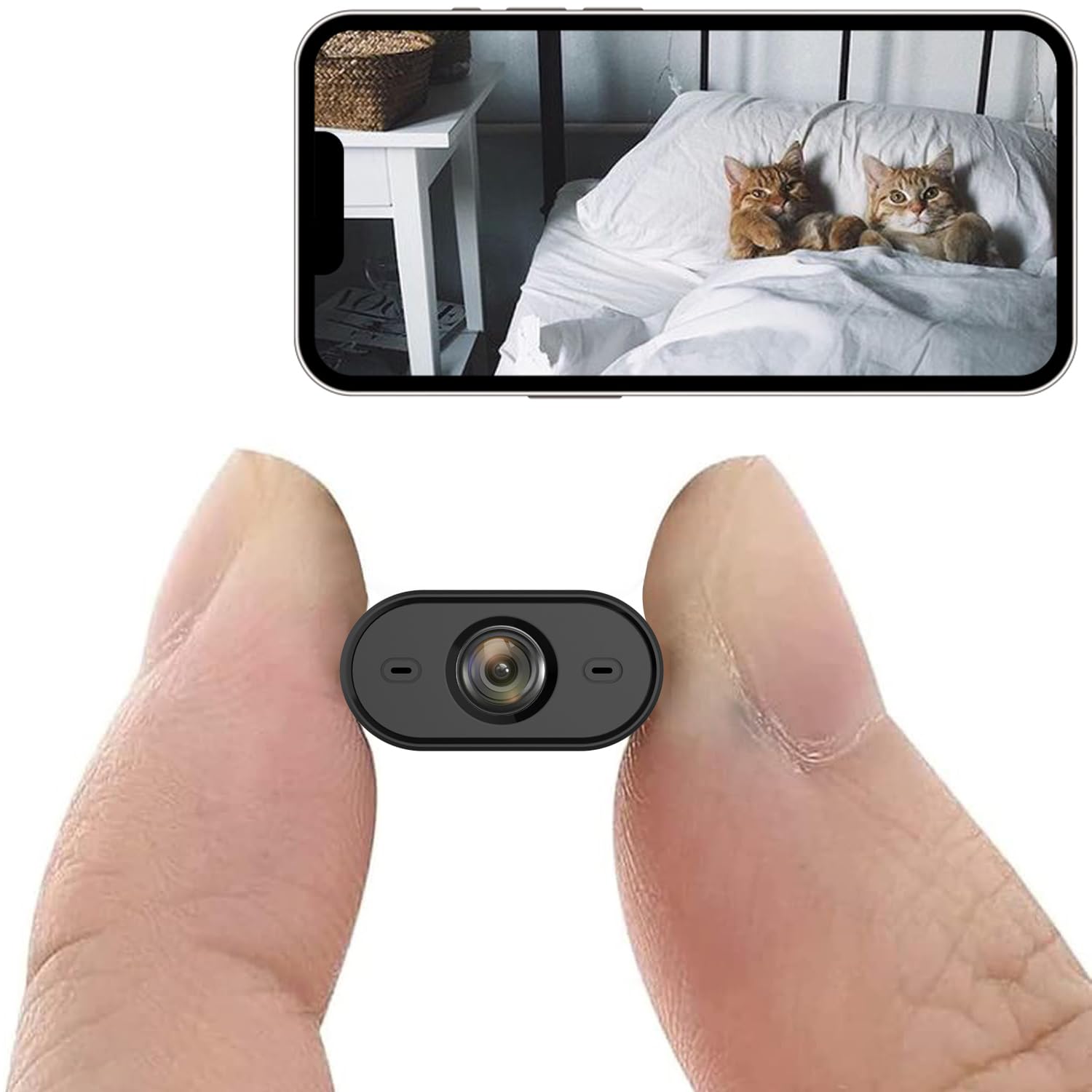 Spy Camera 1080P Indoor Hidden Camera Wireless Mini Cameras Home Security Cameras with Motion Detection Night Vision App