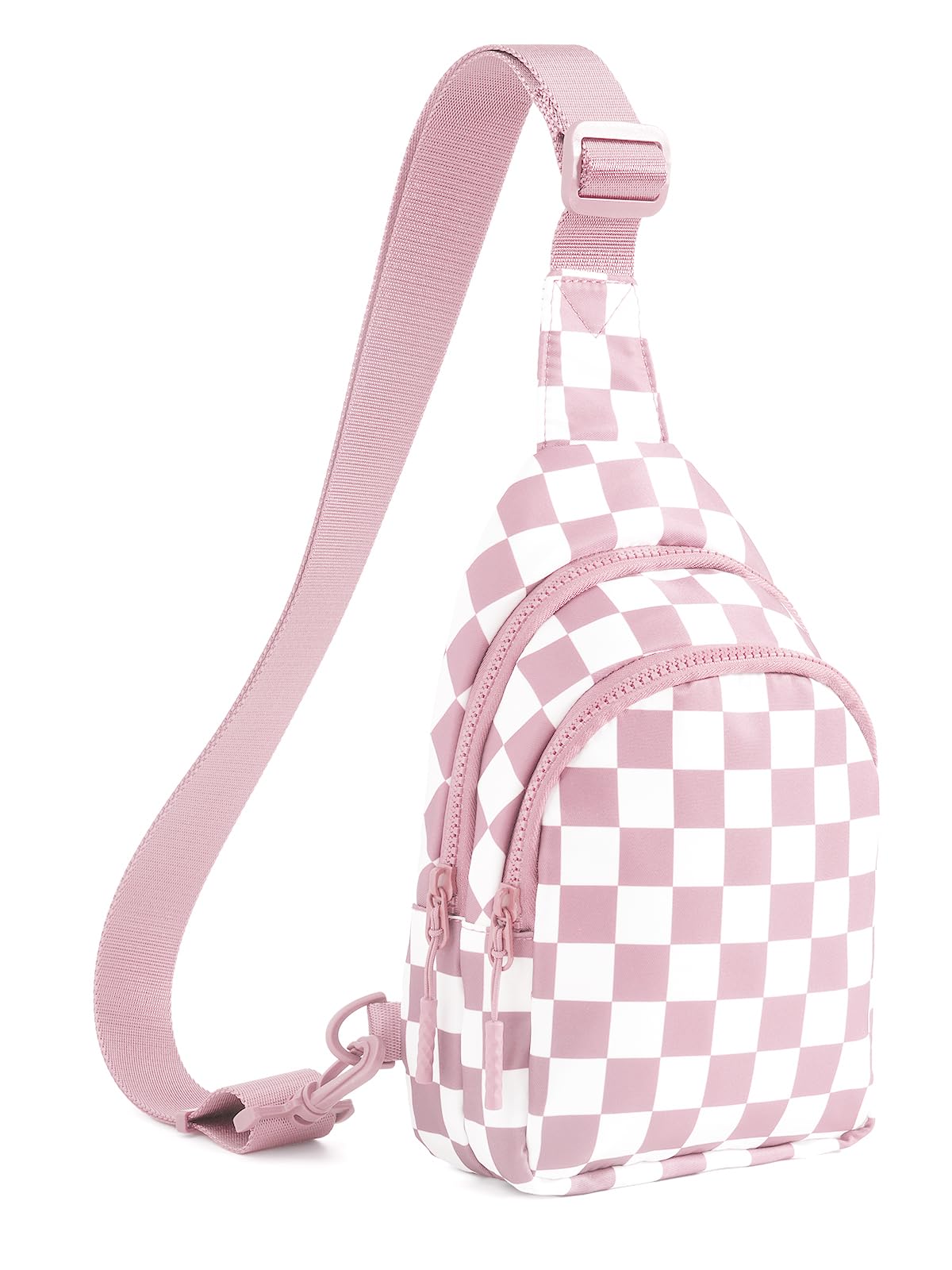 Checkered Sling Bag for Women Small Backpack Crossbody Chest Bag Fanny Packs Purses