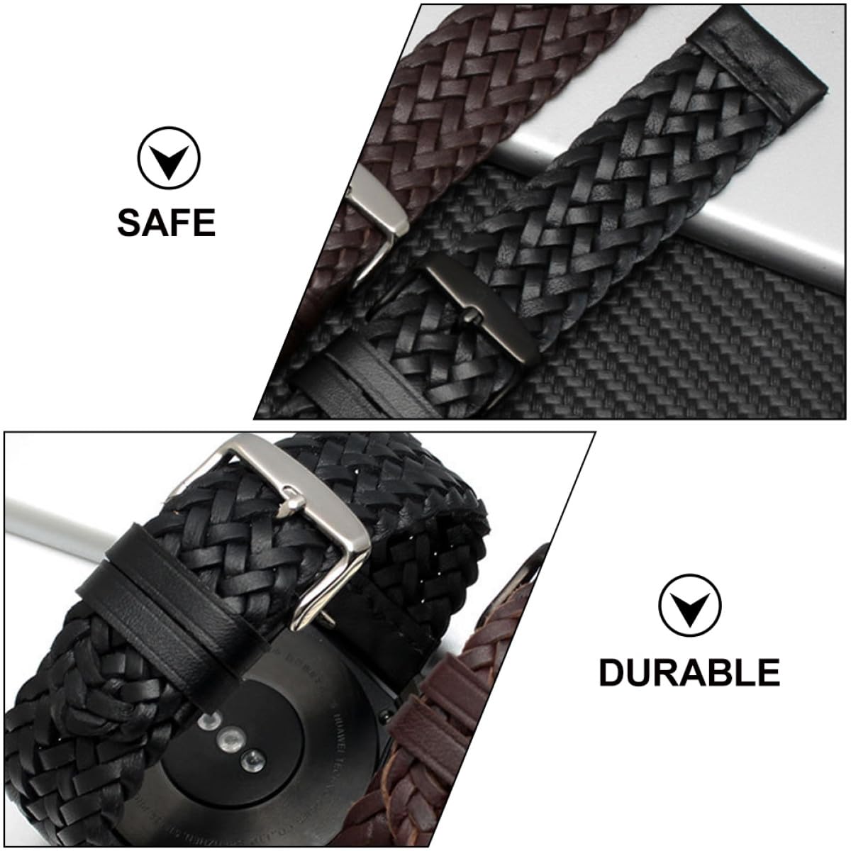 1 Pieza Correa de Reloj de Trenzada para Replacement Unisex Duradera y para y