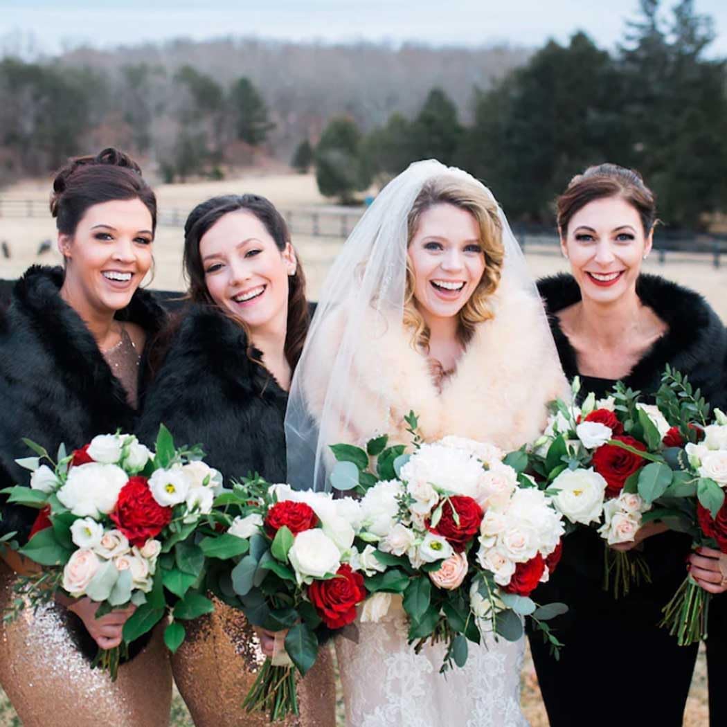 Women's Faux Fur Shawl Wedding Wrap Bridal Stole Scarf Cape for Bride and Bridesmaids - Image 7