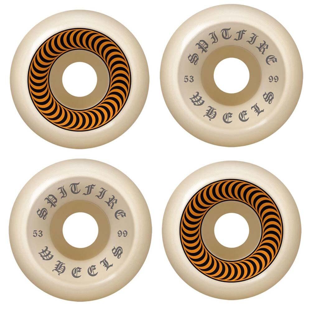 Spitfire Formula Four Skateboard-Räder, OG Classics 99A, Natur, 53 mm