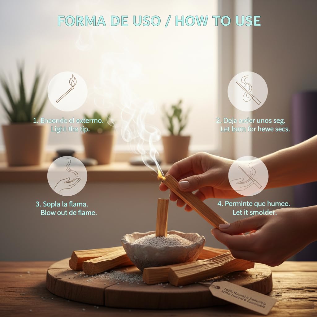Palo Santo 1Kg – Räucherholz Natur – Bursera graveolens – Hochwertiges naturbelassenes Duftholz für Reinigung & Meditation