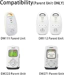 6V Power Cord for VTech Baby Monitor DM221 DM221-2 DM223 DM251 (Parent & Baby Units) DM111 DM112 DM222 DM271 (Parent Unit ONLY) Safe & Sound Audio Monitor, 5 FT AC Adapter Charger Cable