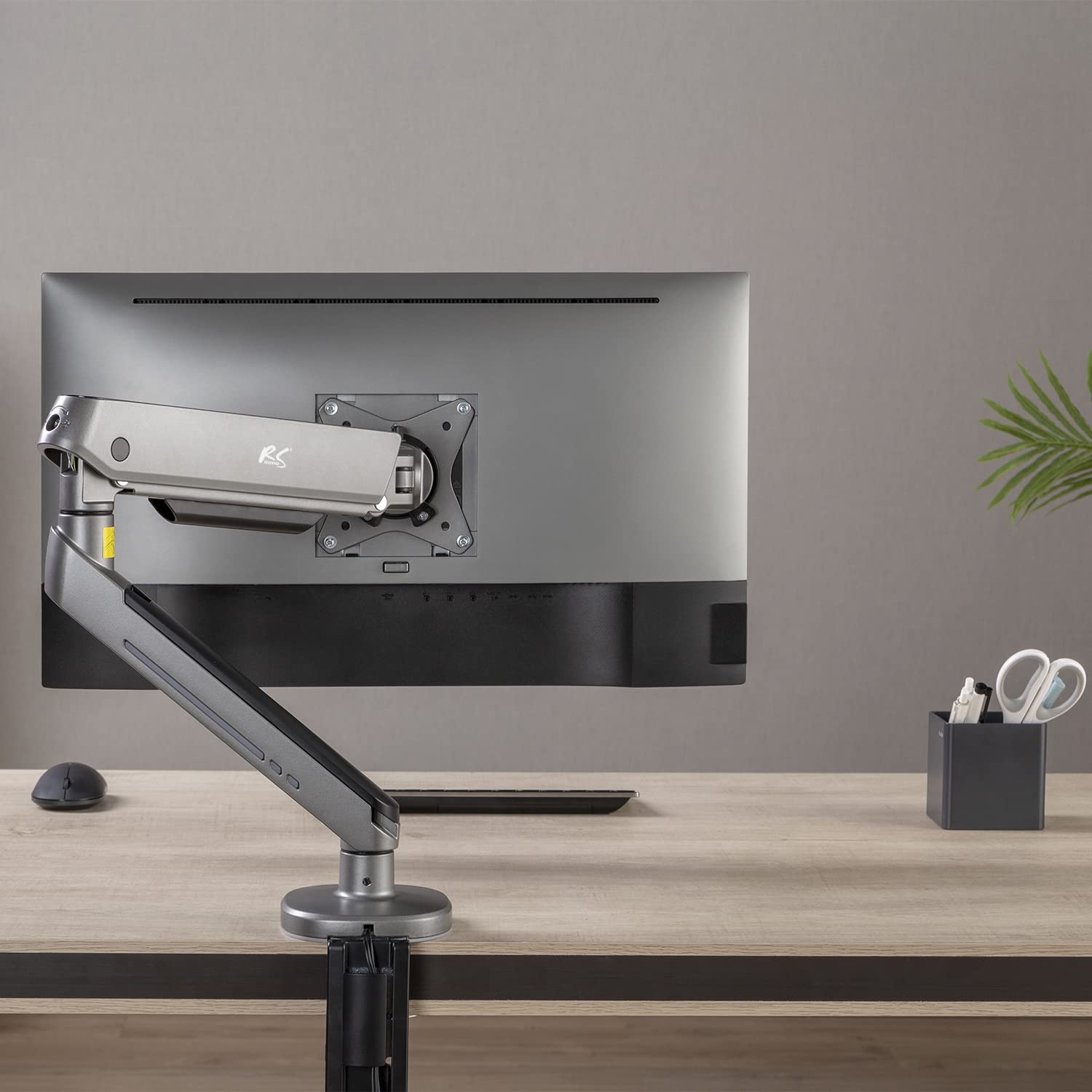 Supporto per monitor da gioco NanoRS 17-32" con illuminazione LED RGB regolabile Supporto da tavolo Regolabile in altezza Girevole Inclinabile Max. 9 kg VESA 75x75 / 100x100 (1x)