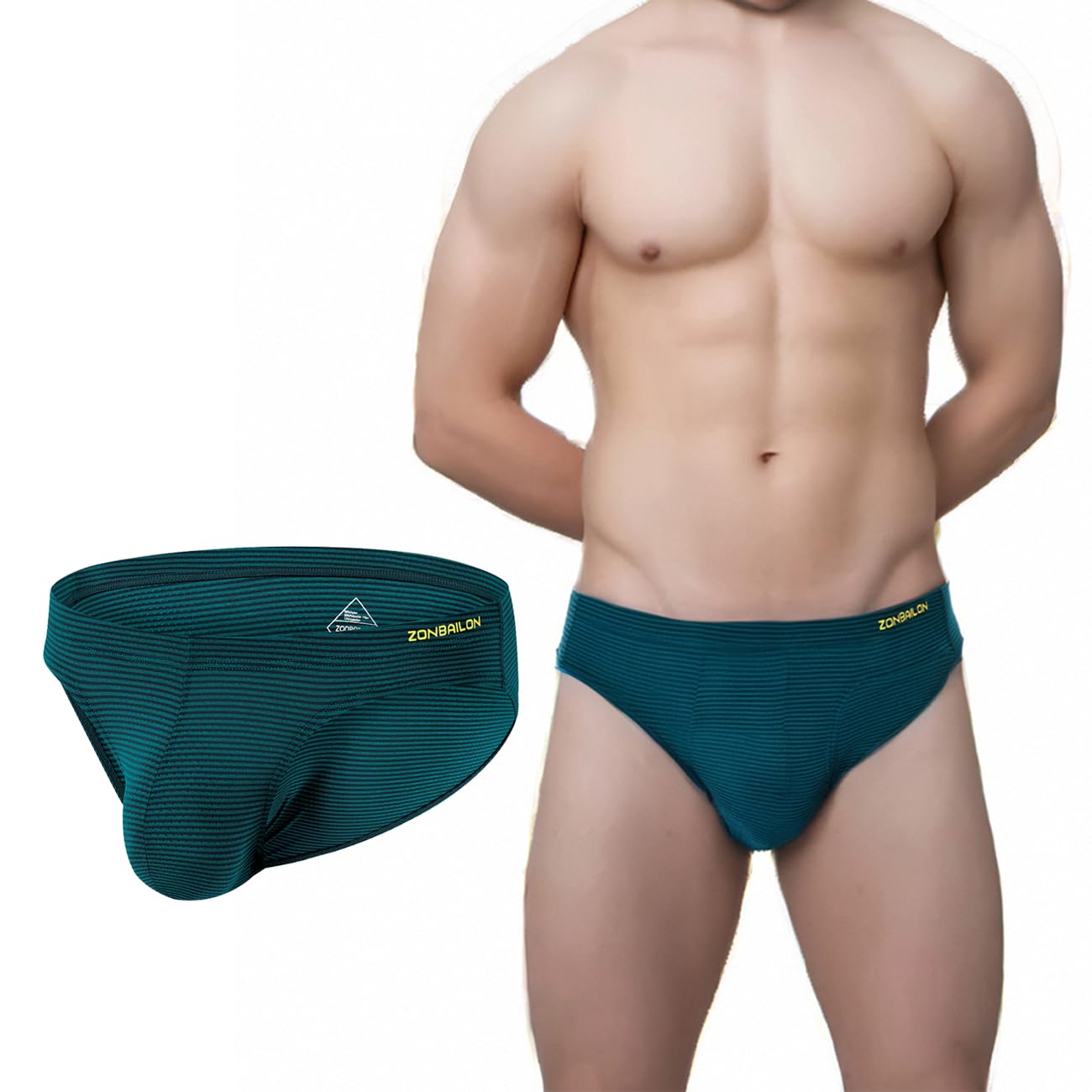 MUEBAIRES Men's Ball Pouch Briefs Underwear Male Moisture Wicking Underwear Breathable Briefs for Men