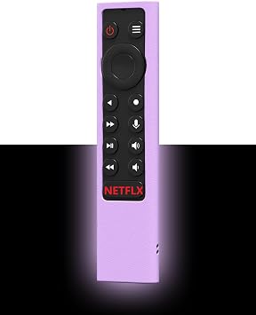 Shockproof Case Compatible for NVIDIA Shield Android TV Pro 4K HDR Streaming Media Player,Skin Holder for NVIDIA Shield Remote ControllerGlow-Purple