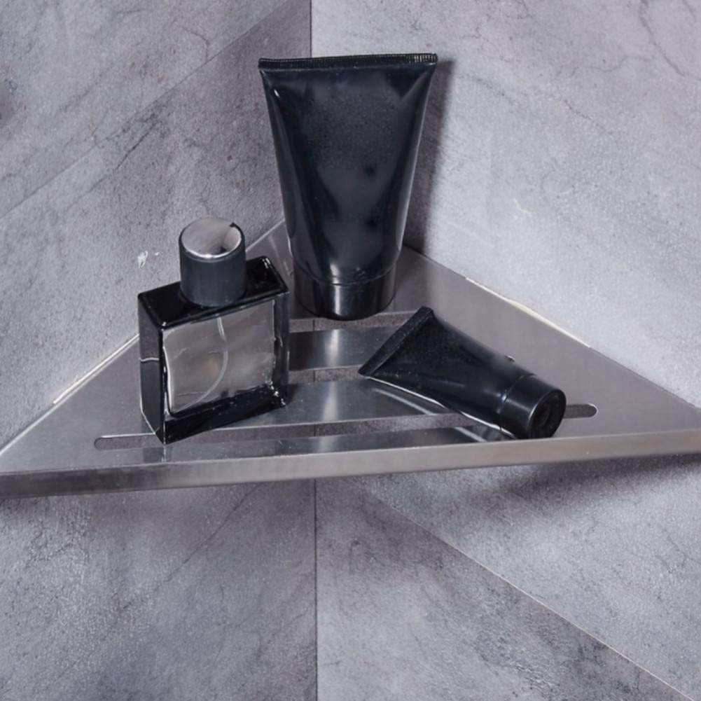 Bathroom Corner Stand Triangle Bathroom Corner Shelf Brushed Nickel Stainless Steel Wall Bathroom Shelf Shower Caddy Rack Bathroom