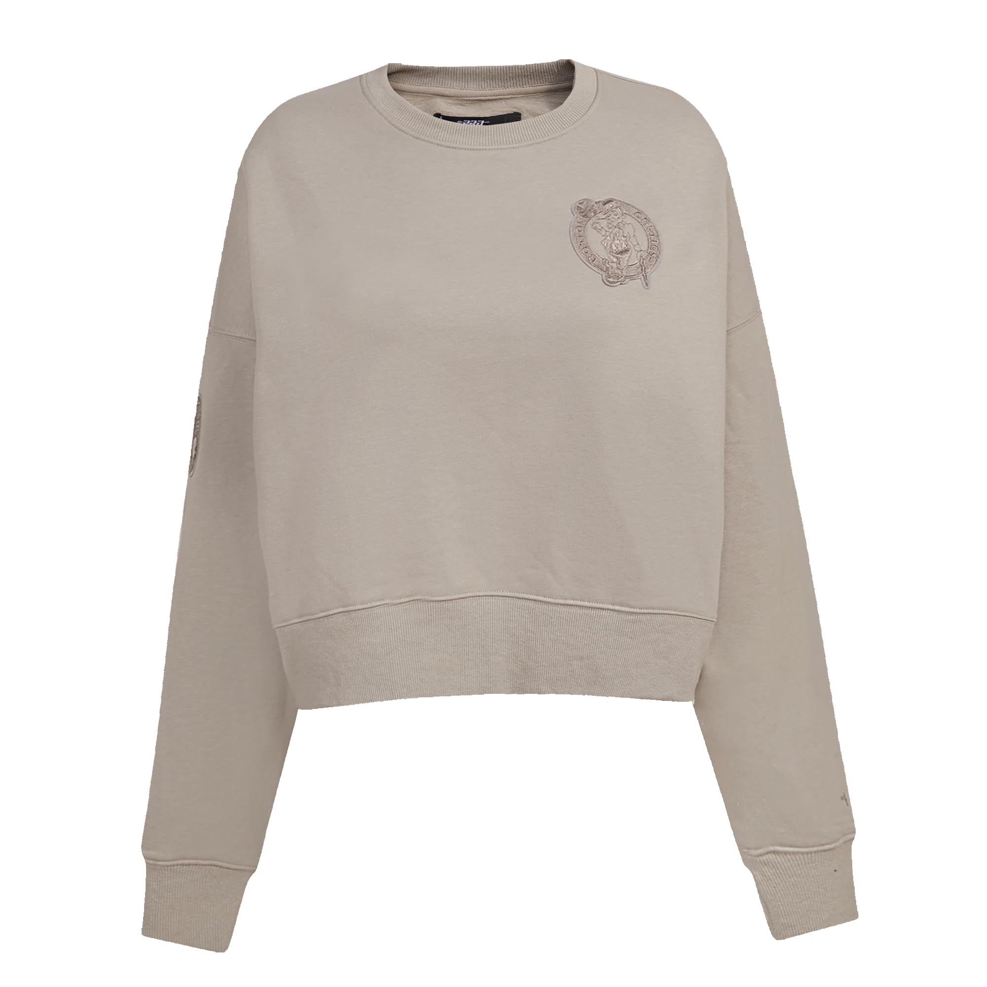Pro Standard Womens NBA Boston Celtics Neutral Crewneck Sweatshirt Taupe L