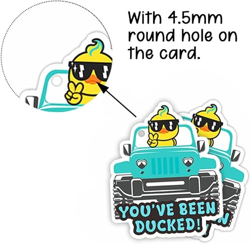 Miniatura 4 de You 've Been Ducked, etiquetas de pato, lindas etiquetas de pato, etiquetas de pato de pato, tarjeta de juego de patitos, paquete de 35 etiquetas de
