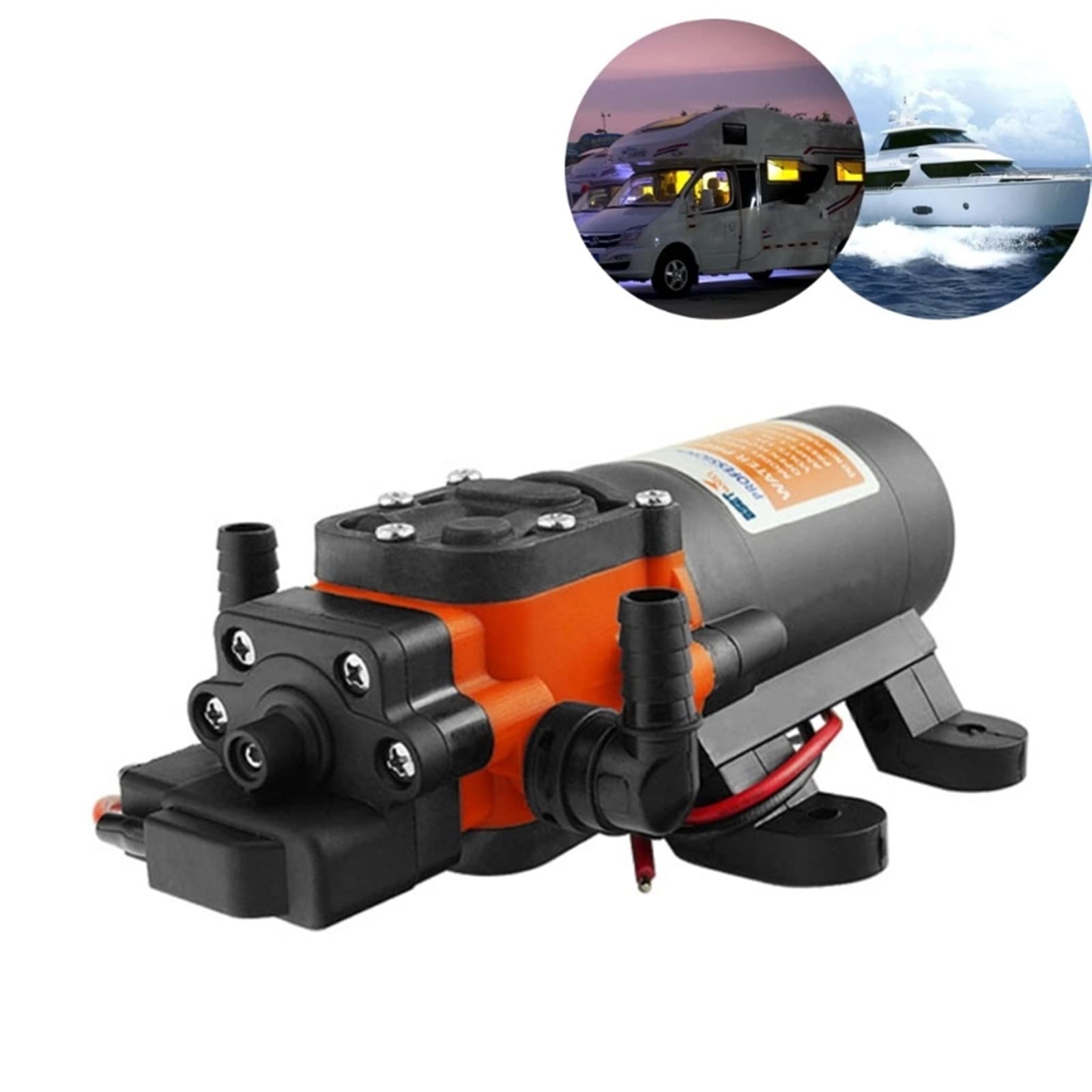 Bomba Sumergible pequeña Ajustable Bomba de Agua de diafragma Marino de 12 V Accesorios de Botes de Bote de Bote Duchas Boderas Motor de Transferencia de Agua for RV Caravana