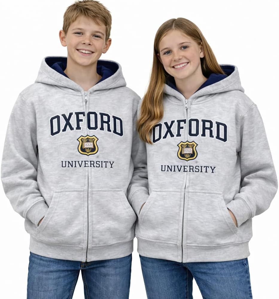 OU129 Licensed Kids Zipped Hooded Sweatshirt Grey (5-6 Years)