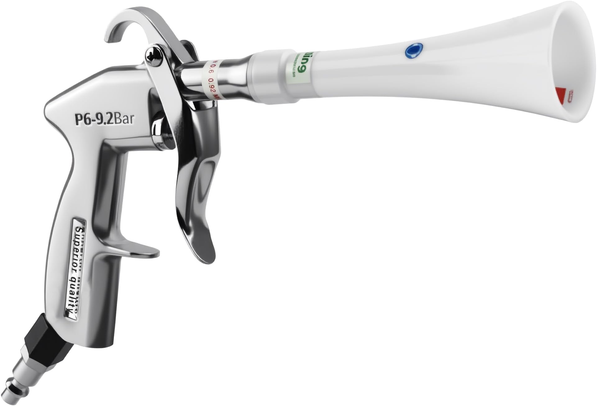 Tornado Dry Cleaning Gun with Brass Adjustable Air Flow Nozzle,Air Blower Gun Quickly Blasts Dirt and Dust from Surface Works with Air Compressor