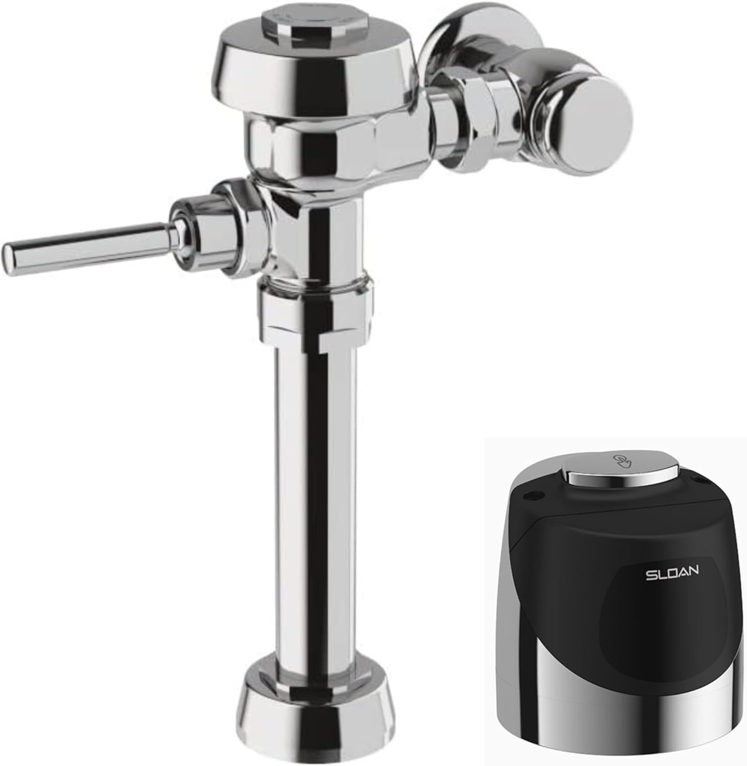 Sloan Royal 111 Water Closet Flushometer, 3010000 & Sloan G2 RESS-C Retrofit, 3325400 Bundle - Fixture Connection Top Spud, 1.6 GPF Flush Valve, Exposed Top Mount Sensor, 6 Year Battery Life