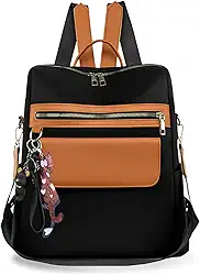 Mochila Feminina Impermeável Antifurto Universitária - Bolsa Grande com 6 Bolsos, Alça Ajustável e Design Moderno, Ideal para Trabalho, Faculdade e Viagens