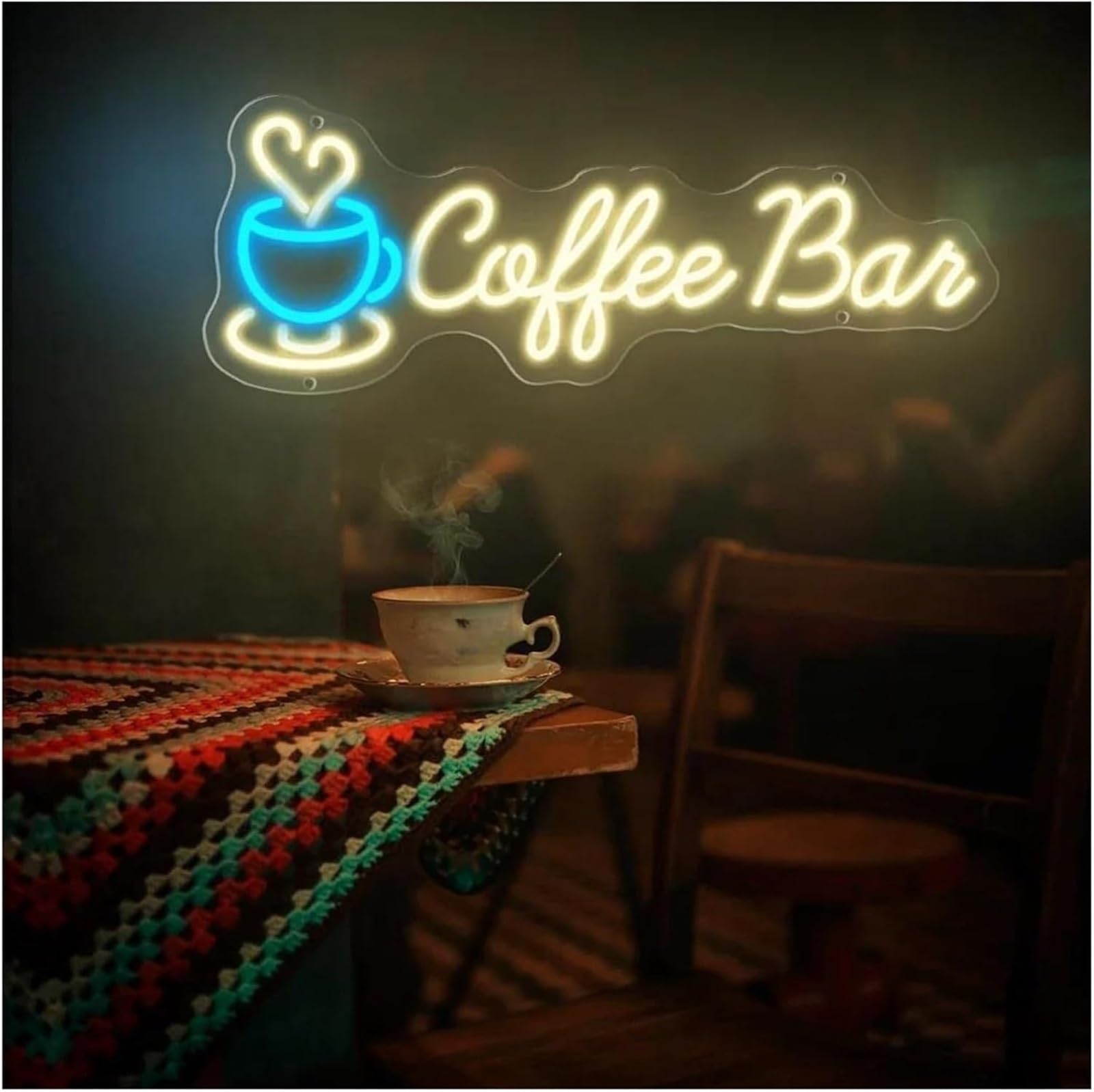 Insegna luminosa al neon Lampada al neon con atmosfera rilassante per bar, luce per angolo caffè, negozio di bevande