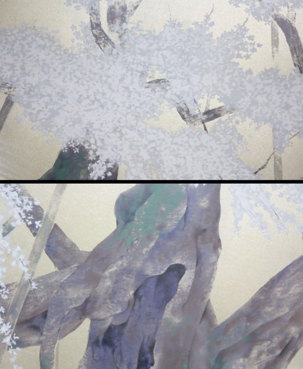 Amazon.co.jp: 羽柴 正和作「臥龍桜」セリグラフ31版30色 額縁 絵画
