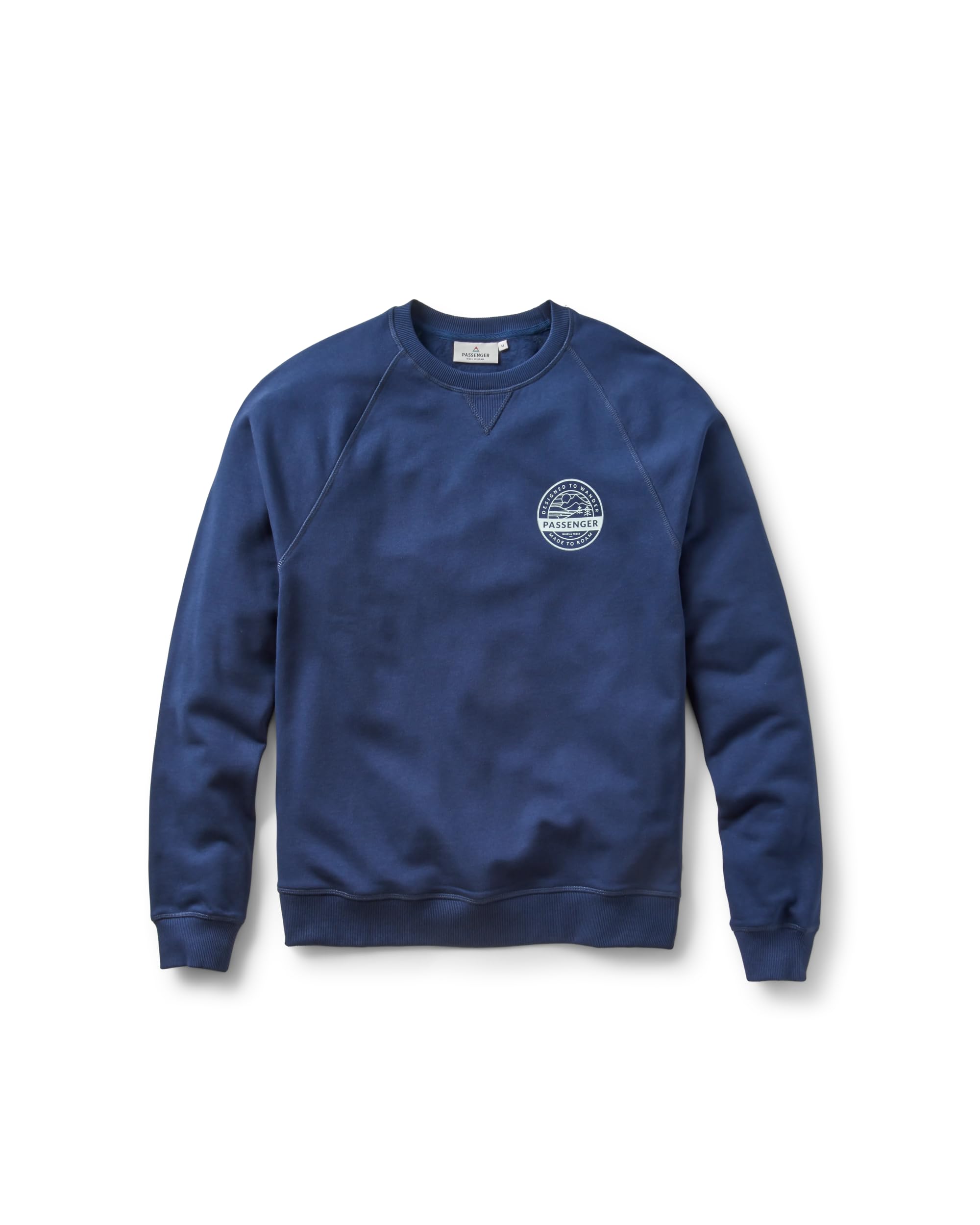 Passenger Men's Odyssey Organic Cotton Sweatshirt (UK, Alpha, L, Regular, Regular, Rich Navy)