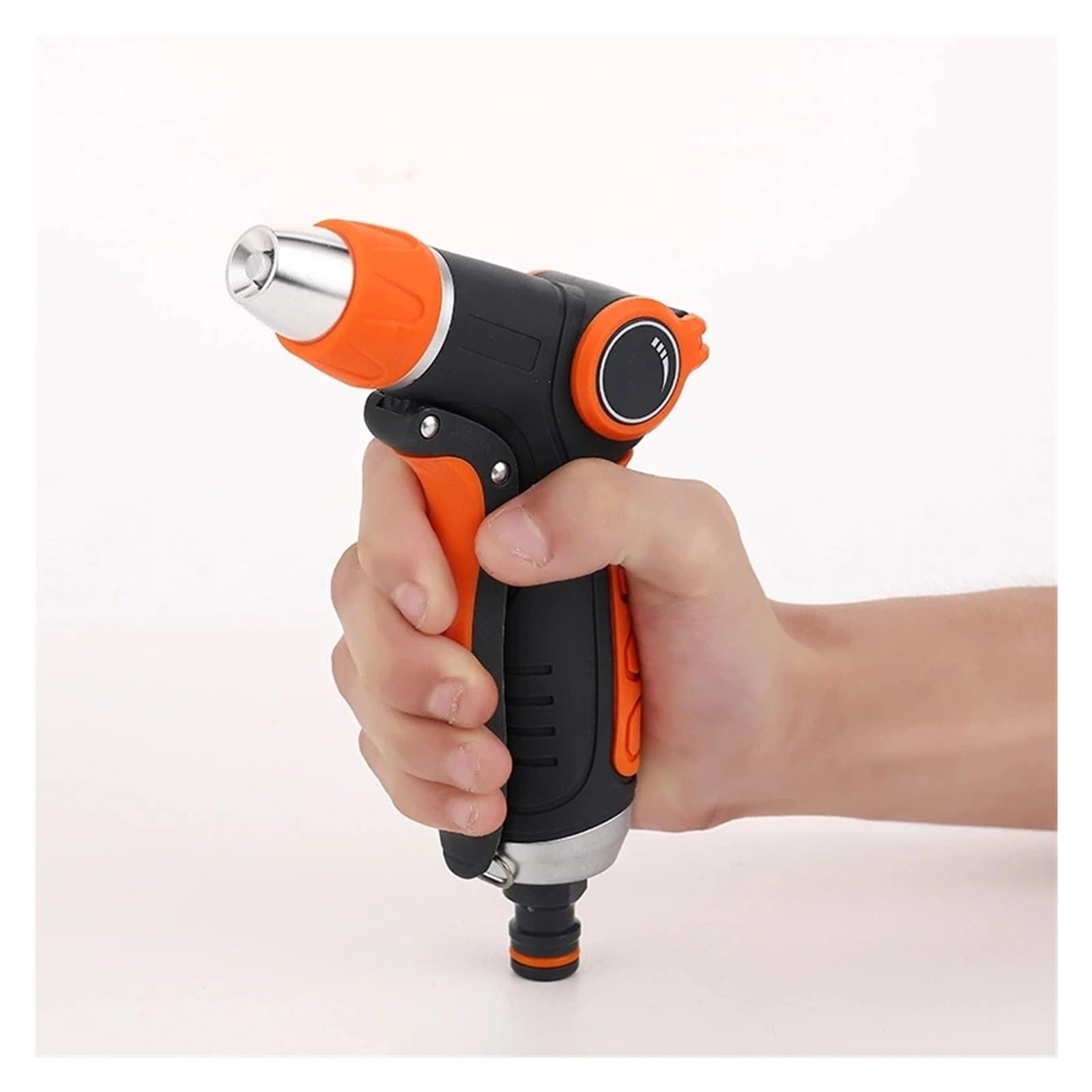 Pistolet d'arrosage avec embout multi-jets, Buse de lavage voiture jardin à haute pression portative réglable jet d'eau tuyau