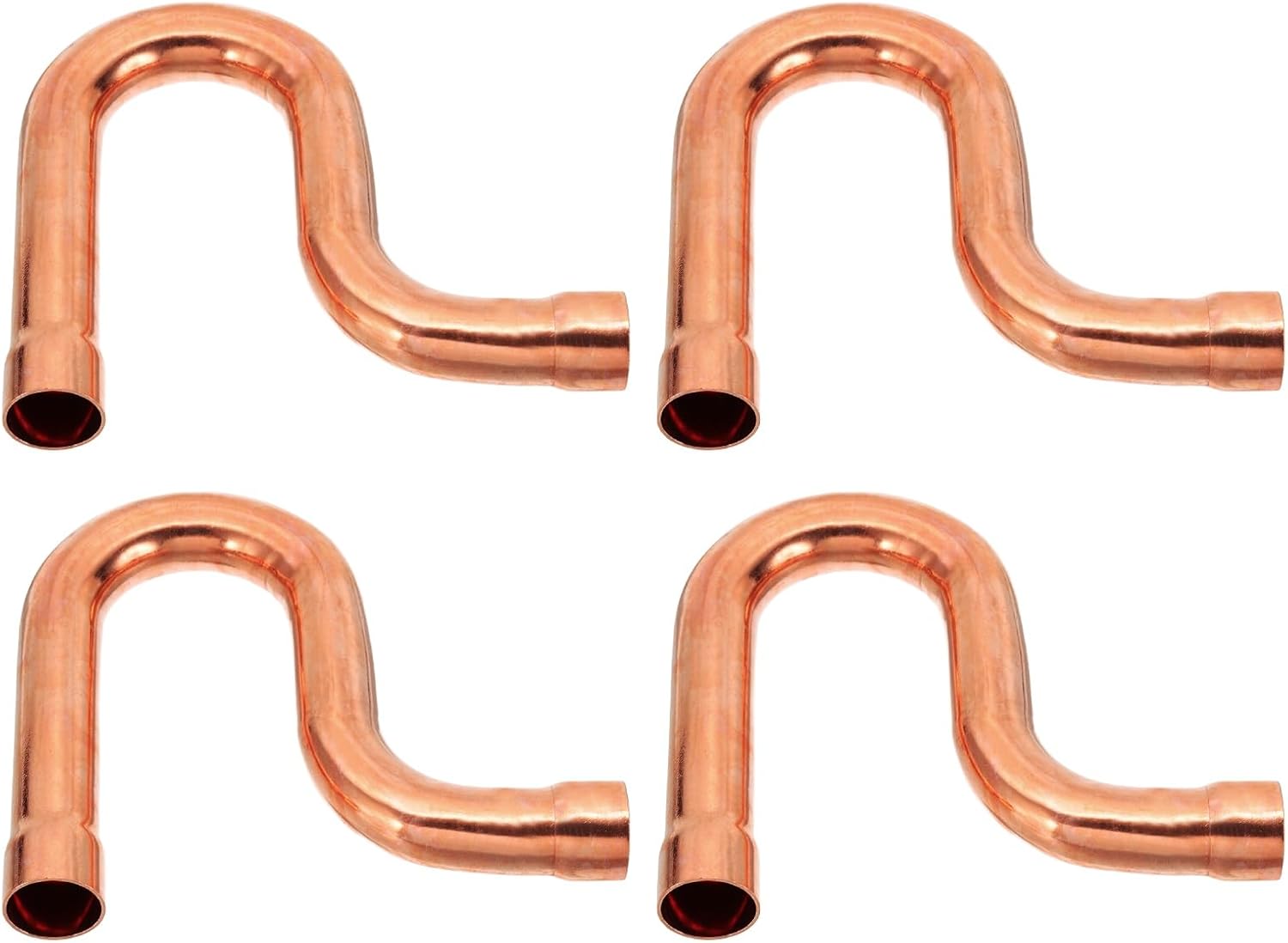 PATIKIL 7/8インチID ショップ P-トラップ銅管継手 4個溶接はんだスウェット