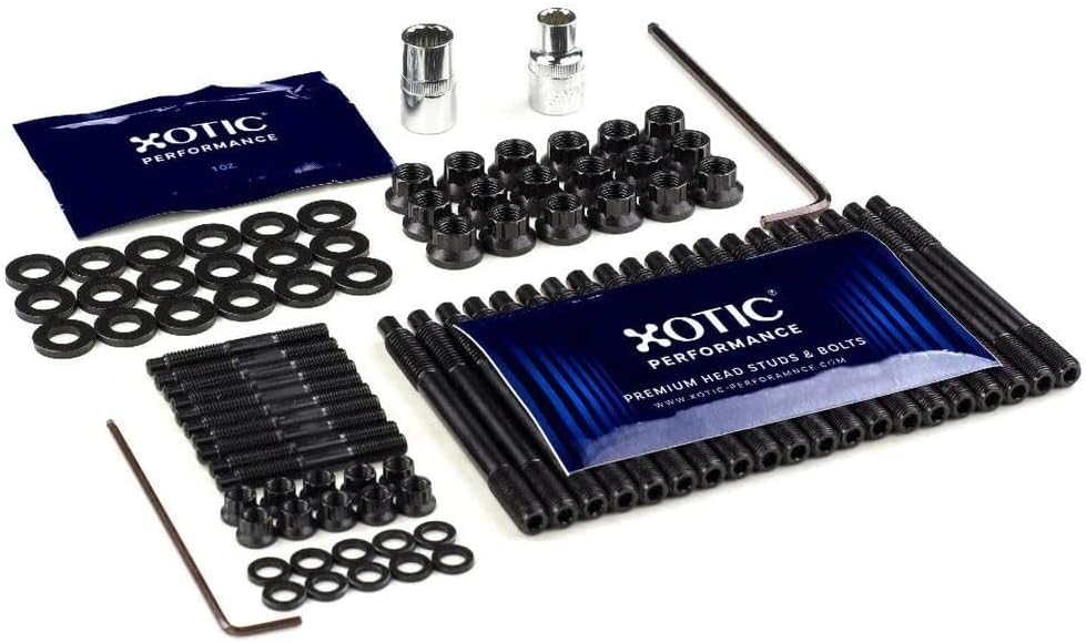 Head Stud Replacement Kit for 2004+ Chevrolet Gen III IV LS 4.8L - 6.2L Small Block Cylinder (Primary Head Bolt Lengths Must All be the Same Length) - Xotic Performance™ CP883
