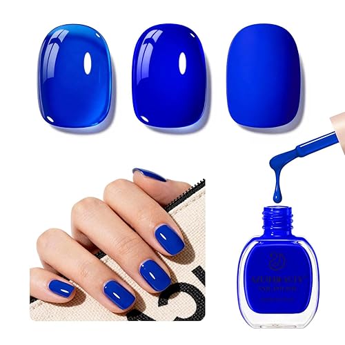 AZUREBEAUTY Navy Blue Nail Polish – Quick Dry, Long-Lasting, Natural