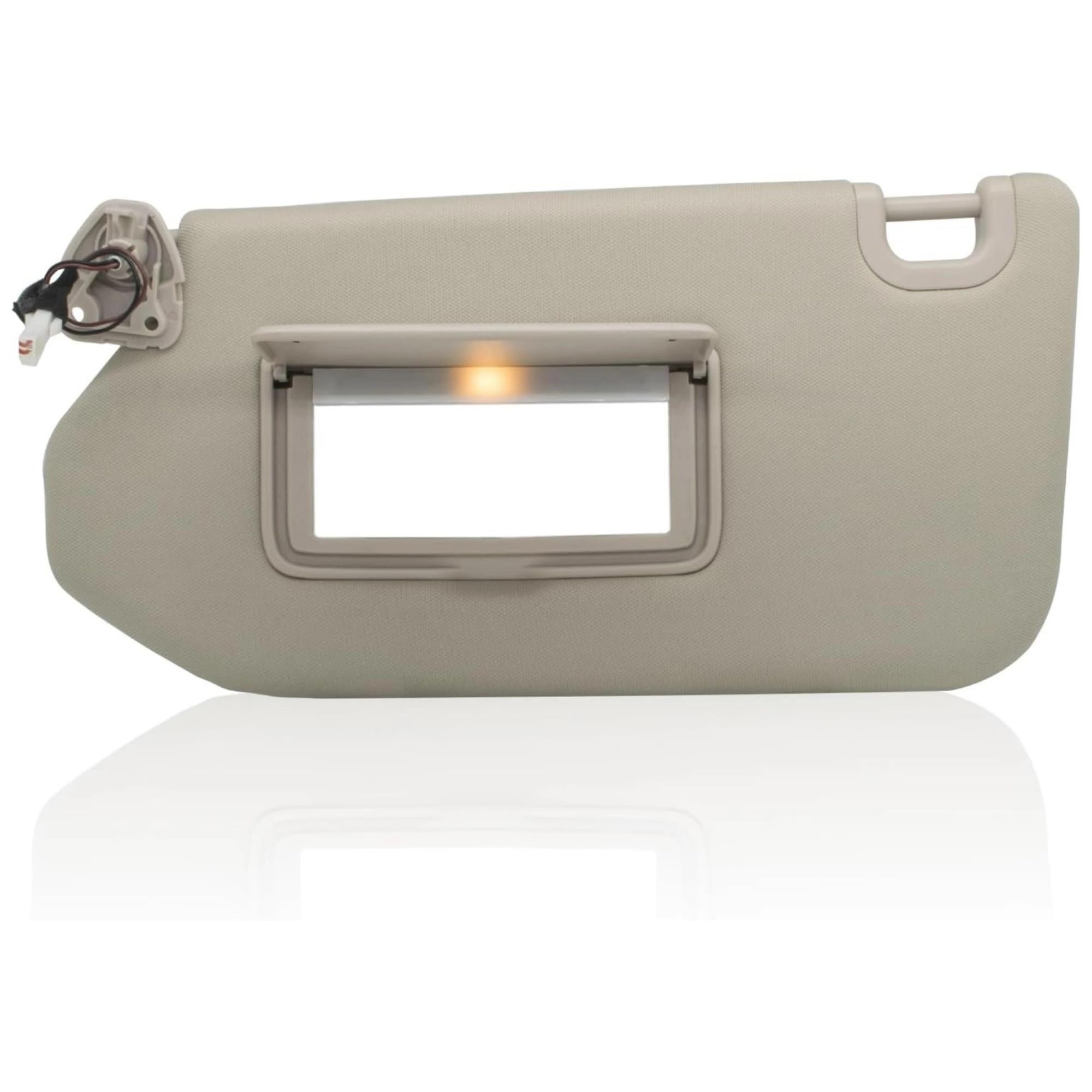 Tendine Parasole Auto Sinistra e Destra Lato Passeggero Parasole Per Nissan Per Pathfinder Per Infiniti JX35 QX60 2013-2018 Anteriore pannello Parasole Parabrezza(Beige Left Side)