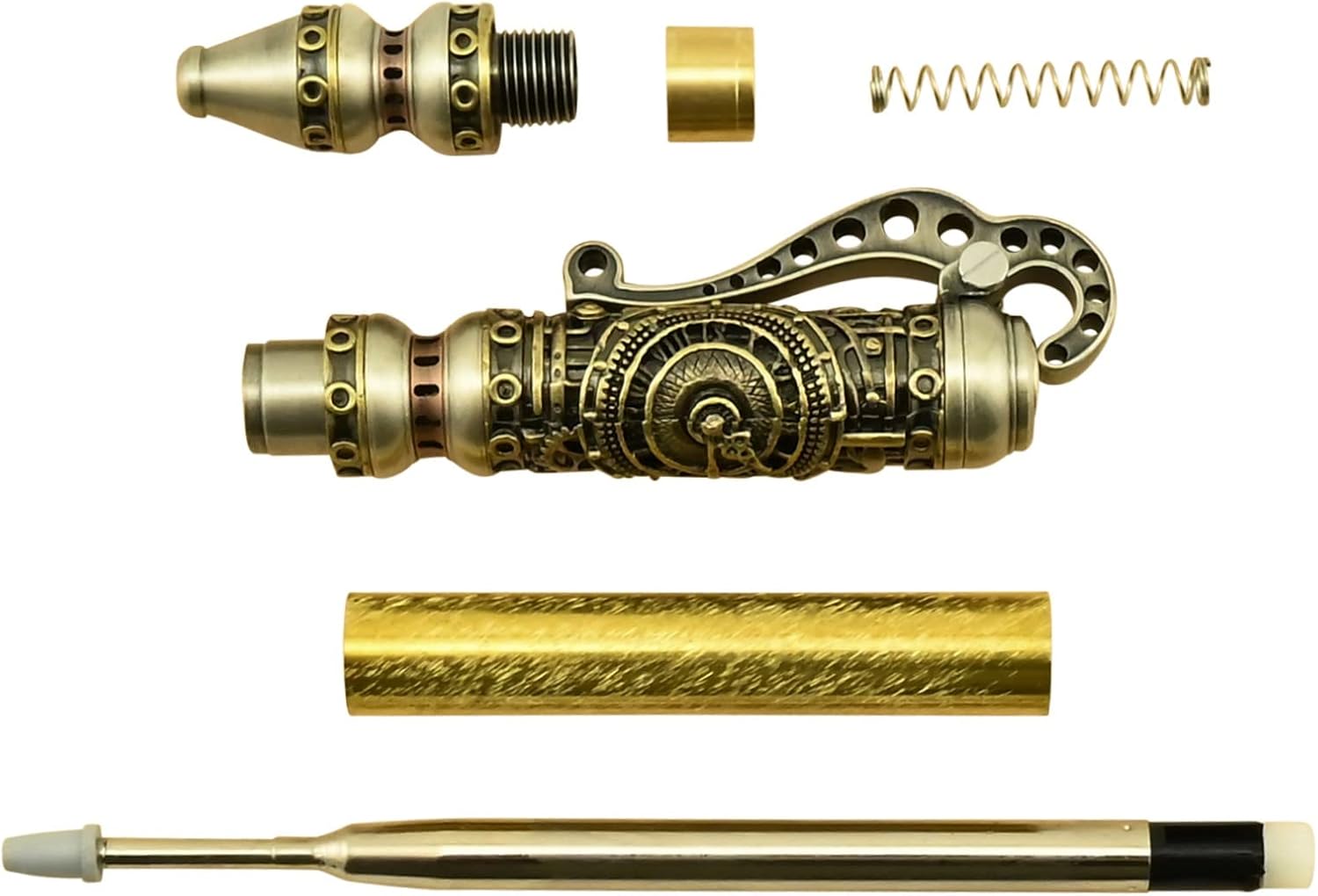 Antique Brass & Pewter Steampunk Pen Kit