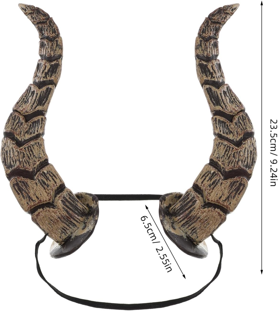 Toyvian Animal Horn Headband for Halloween Cosplay Party Costume Elastic Devil Horns Headwear 9.25 Inch - Image 2