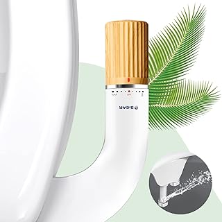 Bidet Attachment for Toilet BIEAR Bidet Toilet Seat Attachment Ultra Slim Bidet Dual Nozzle Self Cleaning Adjustable Fresh Cold Water Non Electric Bidet with Feminine and Posterior Wash - Wood