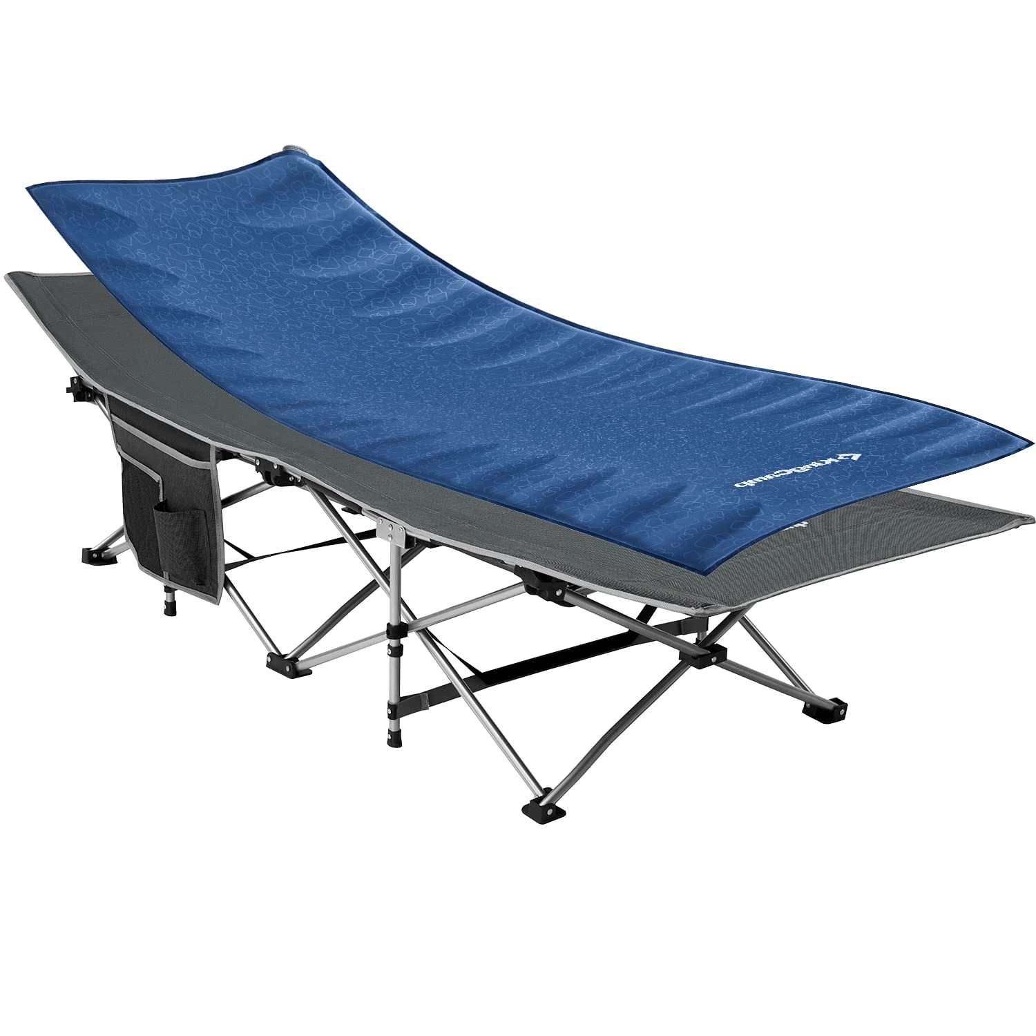 KingCamp Deluxe Heavy Duty Camping Cot with Matched Comfortable Soft Self-Inflating Camping Air Mattresses