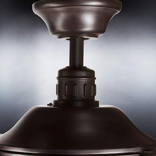 Miniatura 5 de Urban Ambiance Ventilador de techo moderno de lujo para interiores y exteriores, tamaño mediano 19.5 pulgadas de alto x 52 pulgadas de ancho, con