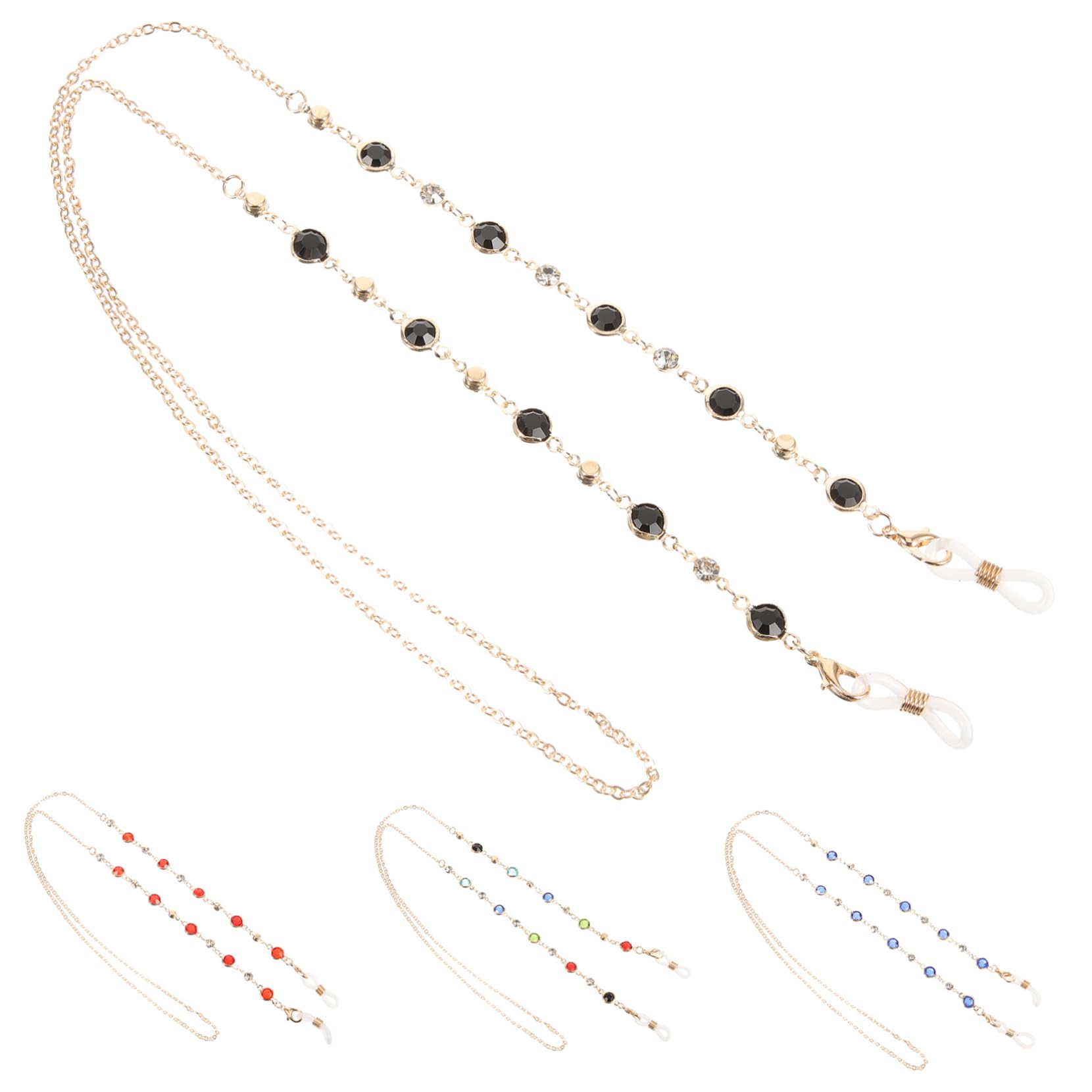 Homoyoyo Catena Di Occhiali Cinghie Per Occhiali Catena Per Occhiali Con Perline Uomo Occhiali Da Sole A Forma Di Occhiali Da Sole Alla Moda Accessori Per Occhiali Lega